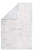 Novo Home Halı Özel Ölçü Salon Halısı 200x450 Lotus LTS0105 Beyaz thumbnail 2