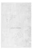 Novo Home Halı Özel Ölçü Salon Halısı 200x400 Lotus LTS0105 Beyaz - 1