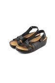 ROY JONES 1817 SİYAH COMFORT CASUAL ANATOMİK RAHAT KALIP SANDALET - 6