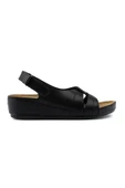 ROY JONES 1817 SİYAH COMFORT CASUAL ANATOMİK RAHAT KALIP SANDALET - 3