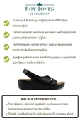 ROY JONES 1817 SİYAH COMFORT CASUAL ANATOMİK RAHAT KALIP SANDALET - 5