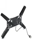 2 Fanlı Notebook Soğutucu Portatif Katlanabilir Laptop Soğutucu Fan Usbli Stand Bilgisayar Fanı (483483) - 5