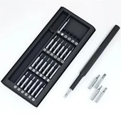 25 Parça Çok Fonksiyonlu Hassas Tornavida Seti - Telefon Tablet Elektronik Tamir Tornavida Seti (483483) - 1
