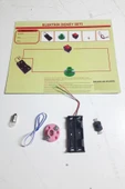 Okul Deney Seti - Elektrik Seti Ampul - Pil Yatağı - Duy -Düğme Seti (483483) - 2