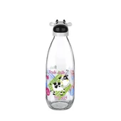 İnek Tasarımlı Sevimli Cam Suluk - Süt Şişesi 1000 ML (483483) - 5