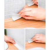 Gri Su Sızdırmaz Bant Lavabo Küvet Kenar Bandı (3.2m) (483483) - 3
