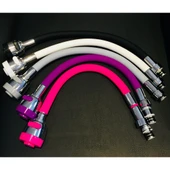 Renkli Silikonlu Oynar Başlıklı 2 Fonksiyonlu Spiral Musluk Başlığı (483483) - 2