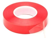 Çift Taraflı Akrilik Silikonize Bant 18 mm x 2 metre Kırmızı VHB (483483) - 1
