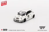 Mini GT LB-WORKS x Abas Works ABARTH 595 Gara White 809 thumbnail 2