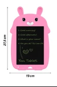 Tavşan Şekilli LCD Yazı ve Çizim Tableti  Çocuklar İçin Eğitici ve Eğlenceli Oyuncak Tablet - 6