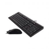 A4 TECH KR-9276 KBL Q KLAVYE-USB MOUSE SET,SİYAH - 1