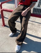 BDG Premium Baggy Kot Pantolon Kahve - 1