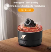 Volkanik Çatlak Top Patlama Efektli 7 Renk LED Işıklı Zamanlayıcılı Uçucu Yağ Difüzörü Nemlendirici HEDİYELİK ÜRÜN - 1