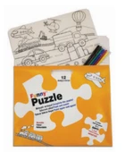 Funny Mat Puzzle - Taşıtlar 30x40cm - 1
