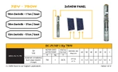 DC Pompa 1 Hp / 750W / 72V (4DC6-56-72-750) - 4