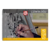 TALENS ÇİZİM BLOĞU A3 - 120 GR - 40 YP - SPİRALLİ - 1