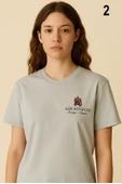 KADIN Kabartma Baskı İşlemeli 1. Kalite Tişört - 7