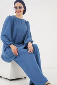 Ayrobin Tunik Pantolon Alt Üst Takım 6712 - İndigo - 1