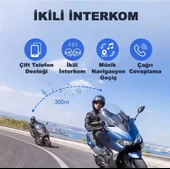 Motorsiklet Intercom Su Geçirmez Kask 2 Kişi Bağlantılı Intercom Rgb Intercom - 3