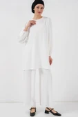 Ayrobin Tunik Pantolon Alt Üst Takım 6712 - Beyaz - 1
