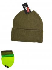 Düz Renk Triko Kadın Yeşil Tonlarında Tekli Bere AS-0015 - 1