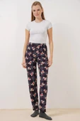 4323 Desenli Pijama Altı - Lacivert - 3