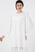 Ayrobin Tunik Pantolon Alt Üst Takım 6712 - Beyaz - 2