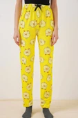 4323 Desenli Pijama Altı - Sarı - 3