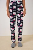 4323 Desenli Pijama Altı - A.Lacivert - 3