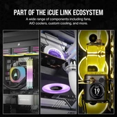 CORSAIR QX120 CO-9051024-WW 14CM RGB KASA FANI+HUB KIT BEYAZ 2-li paket - 6