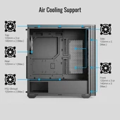 AEROCOOL D501A AE-D501A-BK GAMING MID-TOWER PC KASASI - 5