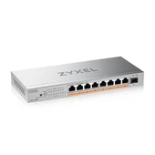 ZYXEL 8port XMG-108HP 2.5 GIGABIT 1-SFP 10GBE 100W YÖNETİLEMEZ POE SWITCH - 1