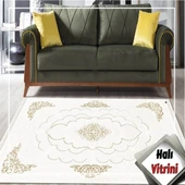 Dinarsu Halı Salon Halısı 170x250 Gold GD004 060 Krem - 2