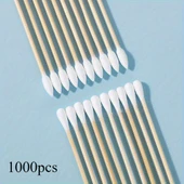 Çift Uçlu Pamuklu Kulak Çubuğu - 300 Adet - 15 cm - Bambudan Saplı - 3