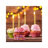 Sarmal Doğum Günü Mumları - 10 Adet Gümüş thumbnail 3