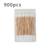 15cm Çift Uçlu Pamuklu Kulak Temizleme Çubuğu - Bambudan Sap - 50 Adet - 5
