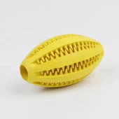 Yumuşak Kauçuk Köpek Çiğneme Topu - Sarı - 9cm - 9