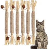 Doğal Kedi Çiğneme Çubuğu Oyuncağı - 14cm Bohe Tarzı - 2