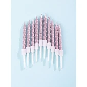 Sarmal Doğum Günü Mumları - 10 Adet Gümüş thumbnail 7