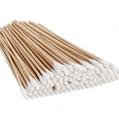 Ahşap Saplı Pamuklu Kulak Çubuğu - 300 Adet - 15 cm - 2