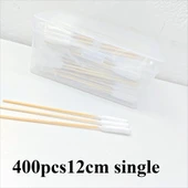 Bambu Saplı Pamuklu Kulak Çubuğu - 12cm - 400 Adet - 1