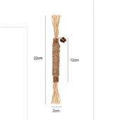 Doğal Kedi Çiğneme Çubuğu Oyuncağı - 22cm Bohe Tarzı - 1