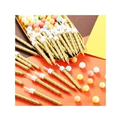 Sarmal Doğum Günü Mumları - 10 Adet Gümüş thumbnail 2