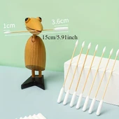 Pet Pamuklu Kulak Çubuğu - 900 Adet - 15 cm - Ahşap Saplı - 3