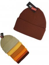 Düz Renk Triko Kadın Sarı Tonlarında Tekli Bere AS-0019 - 1