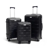 Biggdesign Moods Up 3'lü Valiz Seti, TSA Kilitli, ABS Gövde, Siyah - 1