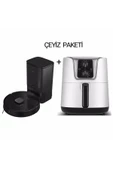 Grundig (toz Boşaltma Sistemli) Robot Süpürge + Airfryer Az Yağlı Pişirici - 1