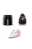 Philips Hd9650 Airfryer + Gc4905 + Fc9323 3ü 1 Arada Çeyiz Seti - 1