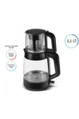 Karaca 2 in1 3,1 LT Cam Çay Ve Su Isıtıcı Makinesi Space Gray 1900W - 1