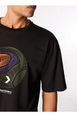 Discovery Expedition Siyah Erkek Bisiklet Yaka Loose Fit Baskılı T-Shirt D4SM-TST3275 Beden: M - 4